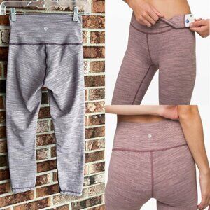Lululemon Wunder Under High-Rise Tight Leggings cropped  EUC